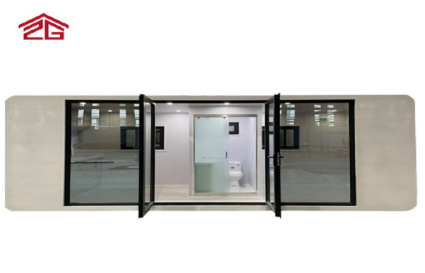 Räätälöity kaksikerroksinen Apple Cabin Container House -muodikas residenssi Räätälöity kaksikerroksinen Apple Cabin Container House -muodikas residenssi