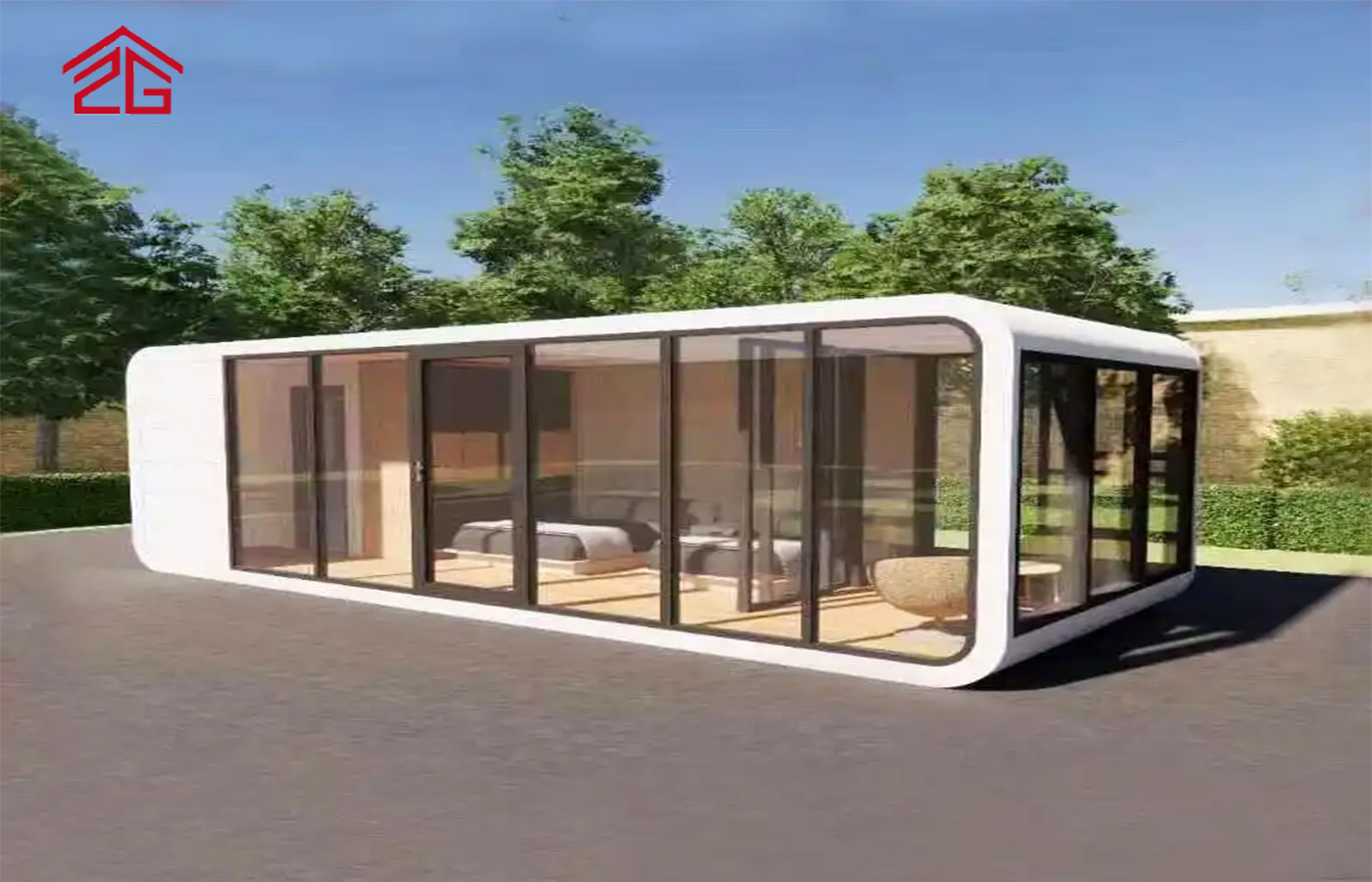 Räätälöity kaksikerroksinen Apple Cabin Container House -muodikas residenssi Räätälöity kaksikerroksinen Apple Cabin Container House -muodikas residenssi