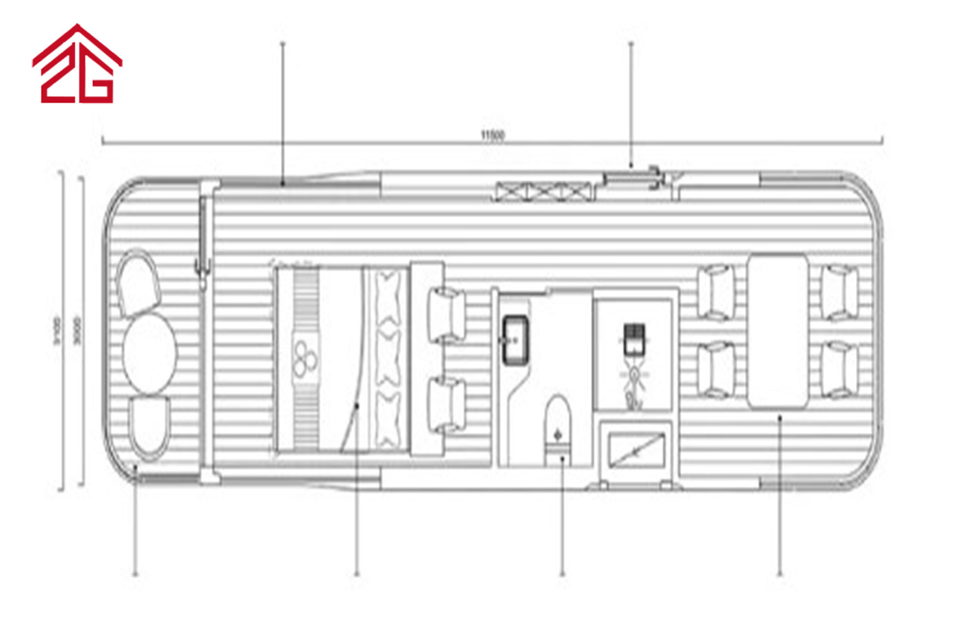 Räätälöity kaksikerroksinen Apple Cabin Container House -muodikas residenssi Räätälöity kaksikerroksinen Apple Cabin Container House -muodikas residenssi