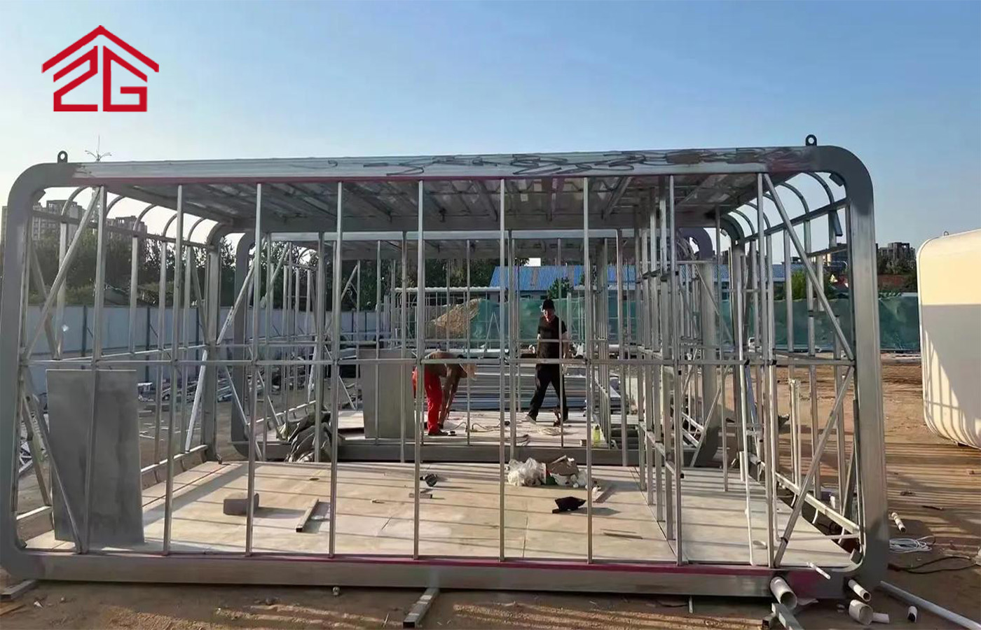 Räätälöity kaksikerroksinen Apple Cabin Container House -muodikas residenssi Räätälöity kaksikerroksinen Apple Cabin Container House -muodikas residenssi