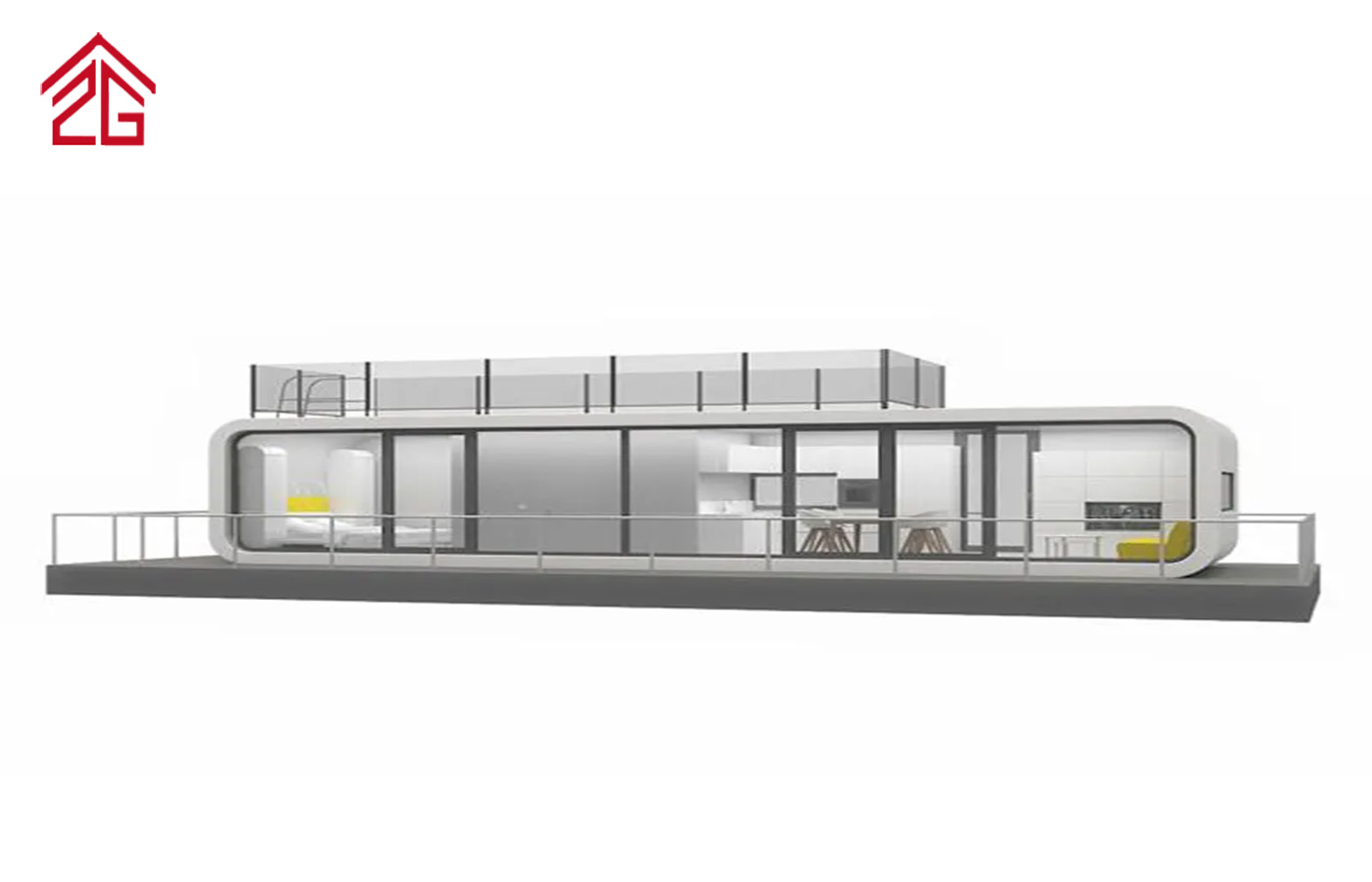 Räätälöity kaksikerroksinen Apple Cabin Container House -muodikas residenssi Räätälöity kaksikerroksinen Apple Cabin Container House -muodikas residenssi